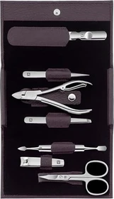 Zwilling Classic Inox Druckknopf-Etui Maniküre/Pediküre-Set 7-teilig schwarz