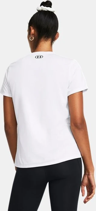 Under Armour Tech V Funktionsshirt kurzarm weiß/schwarz (Damen)