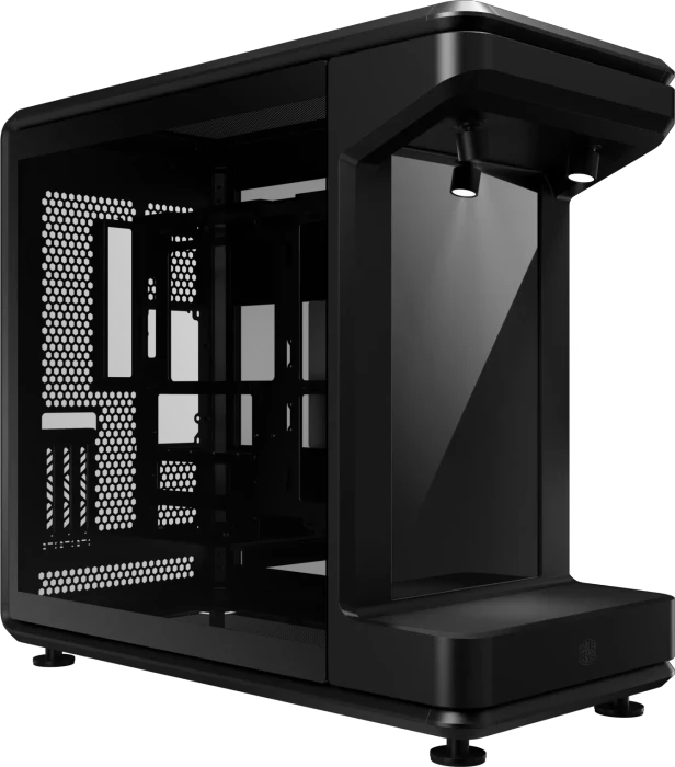 Cooler Master MasterFrame 360 Stage LCD, schwarz, Glasfenster