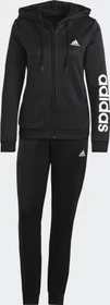adidas Essentials Logo French Terry Trainingsanzug schwarz/weiß (Damen)