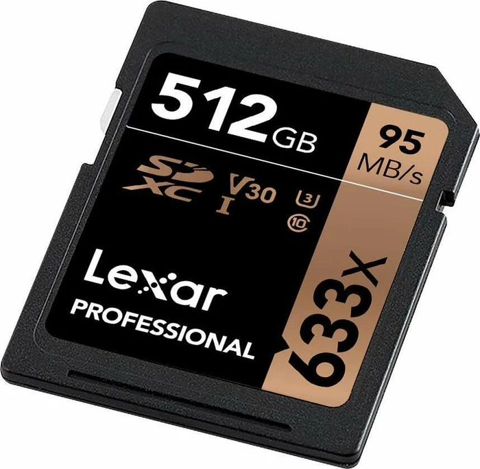 Lexar Professional 633x R95/W45 512GB, UHS-I U3, Class 10