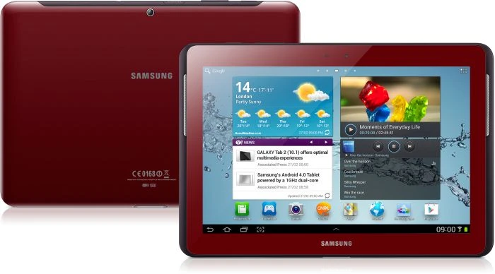 Samsung Galaxy Tab 2 10.1 P5110, rot, 16GB