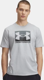 Under Armour Boxed Funktionsshirt kurzarm mod gray light heather/black (Herren)