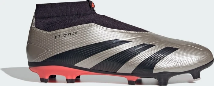 adidas Predator League Laceless FG platinum metallic/aurora black/turbo
