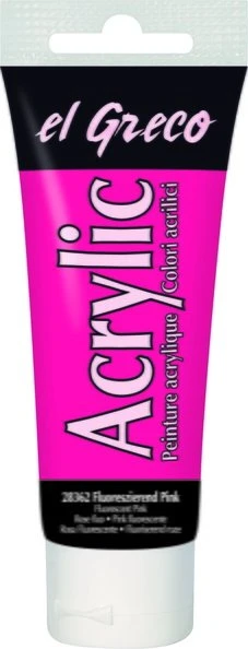 Kreul el Greco Acrylic Ink Acrylfarbe, fluoreszierendes pink, 75ml