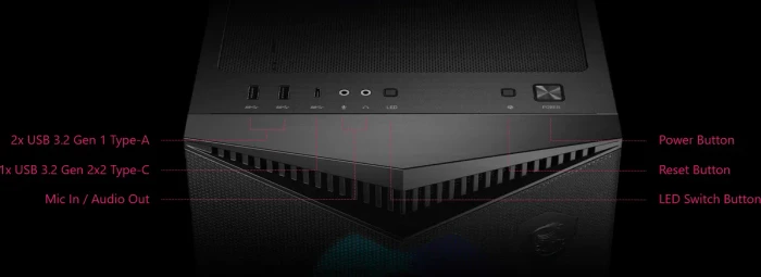MSI MPG Gungnir 300R Airflow, schwarz, Glasfenster