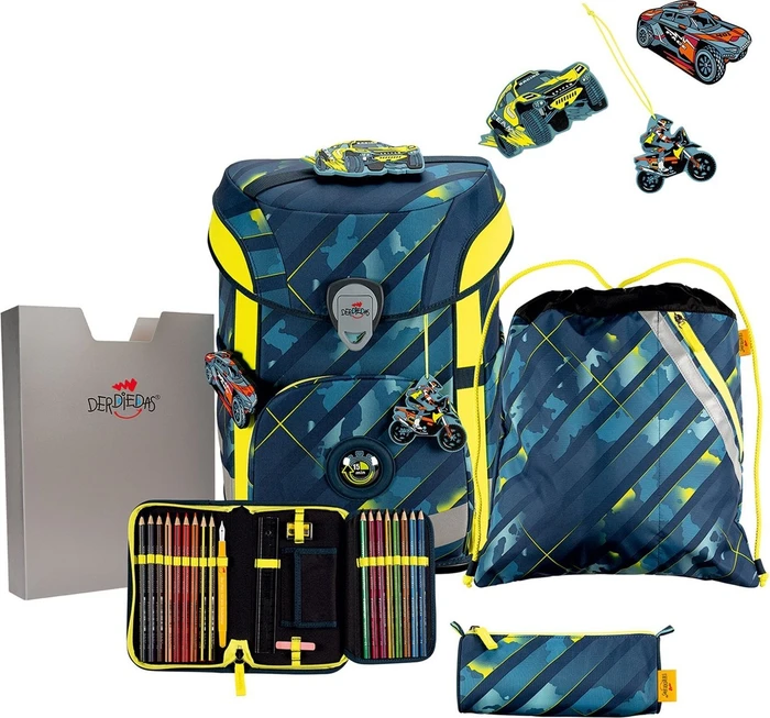 DerDieDas ErgoFlex Easy Speed Challenge Schultaschen-Set, 5-tlg.
