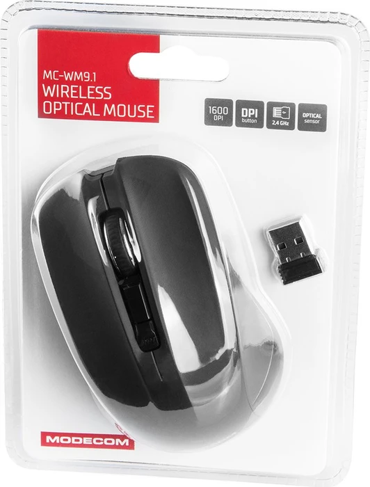 Modecom MC-WM9.1 Wireless schwarz, USB