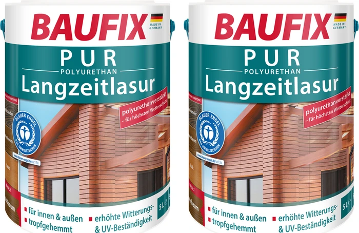 Baufix PUR Langzeitlasur nussbaum, 5l