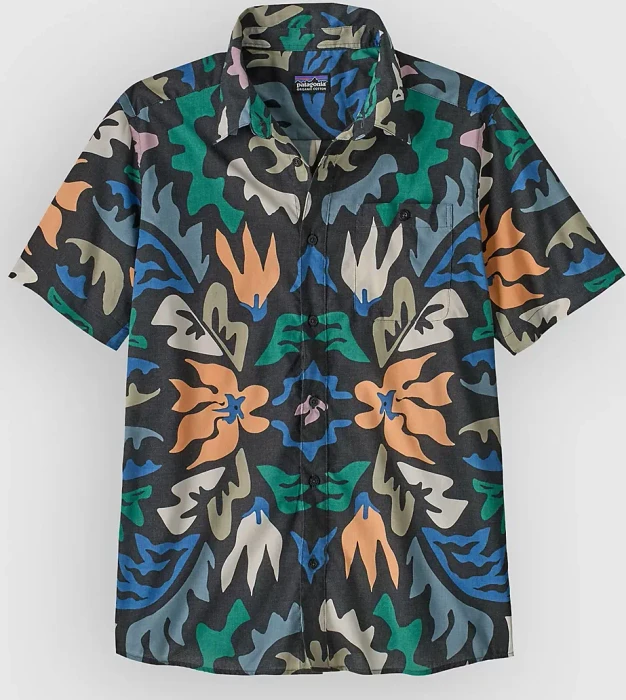 Patagonia Go-To Hemd kurzarm kaleido: black (Herren)