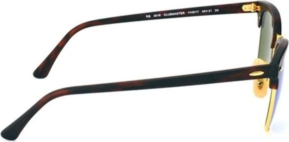 Ray-Ban RB3016 Clubmaster Flash Lenses 49mm havana/blau flash