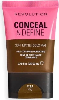 Revolution Beauty Conceal & Define Foundation F13, 23ml