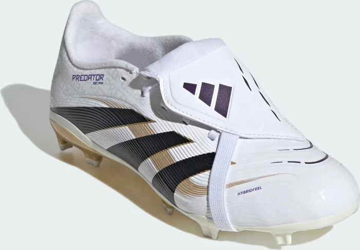 adidas Predator League Fold-Over Tongue FG/MG cloud white/core black/gold metallic (Junior)