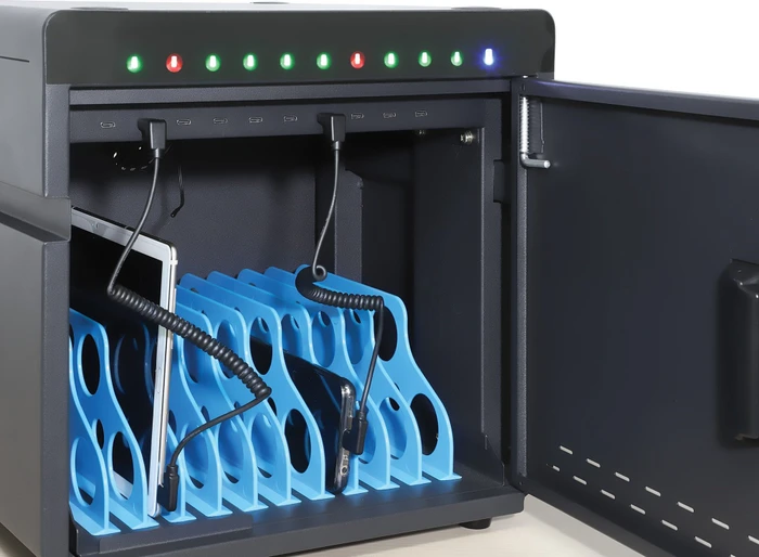 Manhattan Spiralkabel USB-A auf USB-C Ladekabel 1m schwarz