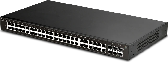 DrayTek VigorSwitch 2540 Rackmount Gigabit Managed Switch, 48x RJ-45, 6x SFP+