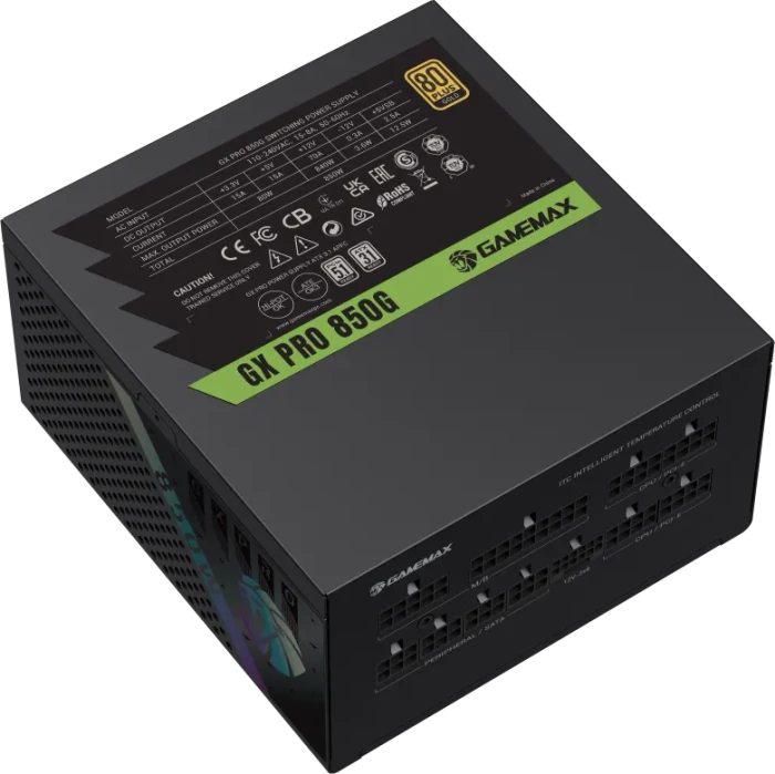 GameMax GX Pro Gold 850G schwarz 850W, ATX 3.1