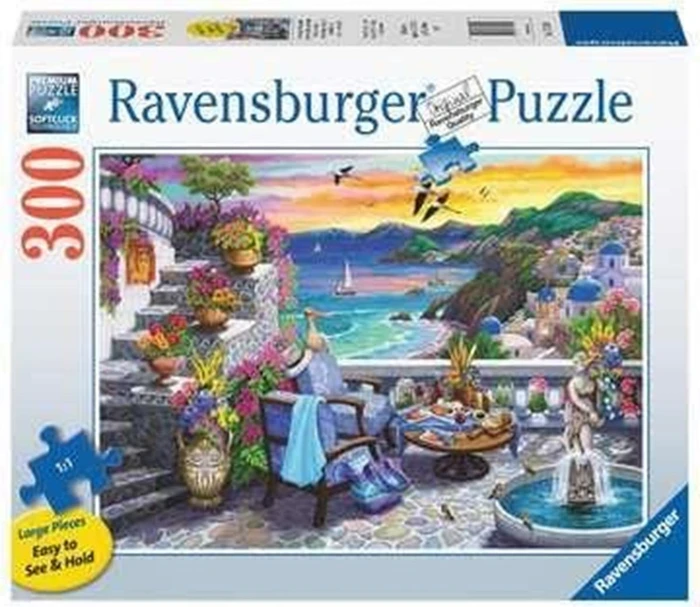 Ravensburger Puzzle Sonnenuntergang über Santorin