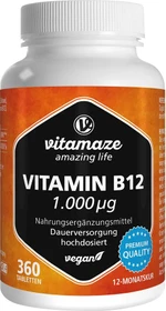 Vitamaze Vitamin B12 1.000µg hochdosiert vegane Tabletten, 360 Stück