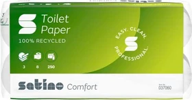 Wepa Satino comfort Toilettenpapier 3-lagig weiß, 8 Rollen