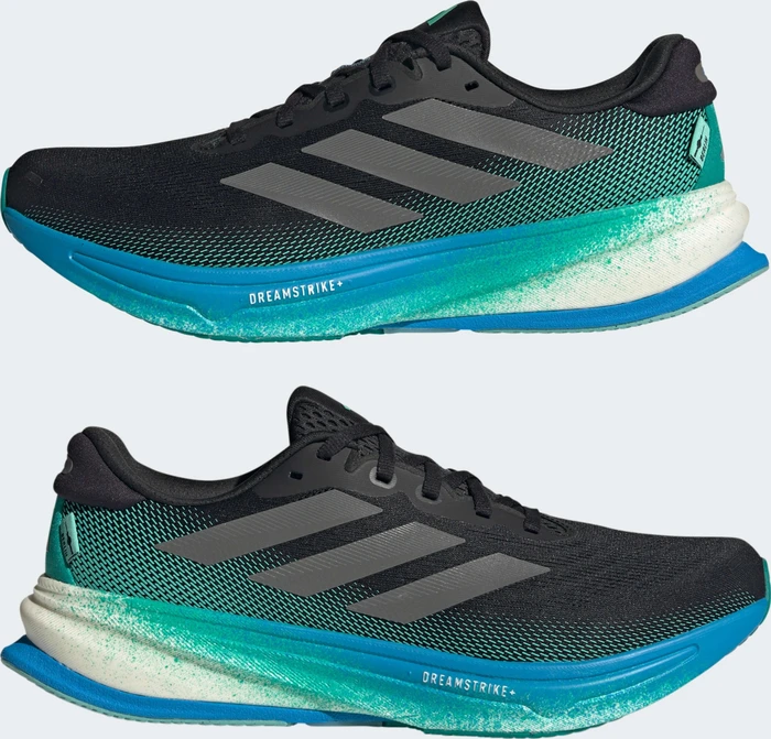 adidas Supernova Rise 2 core black/iron metalic/glory green (Herren)