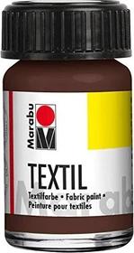 Marabu Textilfarbe, dunkelbraun, 15ml