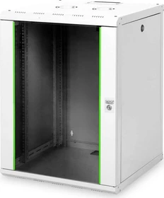 Digitus Professional Unique Serie Wandschrank 16HE, Sicherheitsglastür, IP2X, grau, 600mm tief