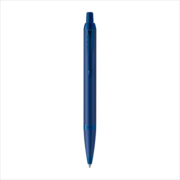 Parker IM Monochrome Kugelschreiber blue stainless steel, Geschenkbox