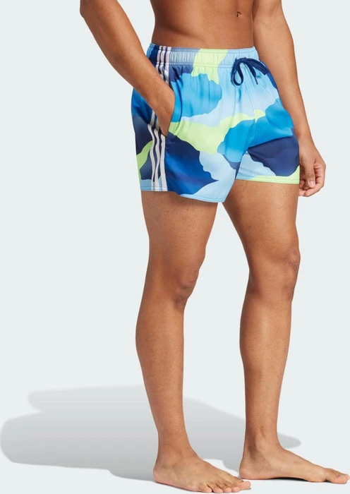 adidas City Escape Camo 3-Streifen Cix Badeshorts dark blue/white (Herren)