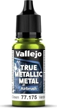 Vallejo True Metallic Metal Airbrush amber green, 18ml