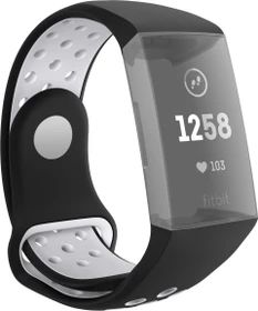 Hama Ersatzarmband Sport für Fitbit Charge 3/4 grau/schwarz