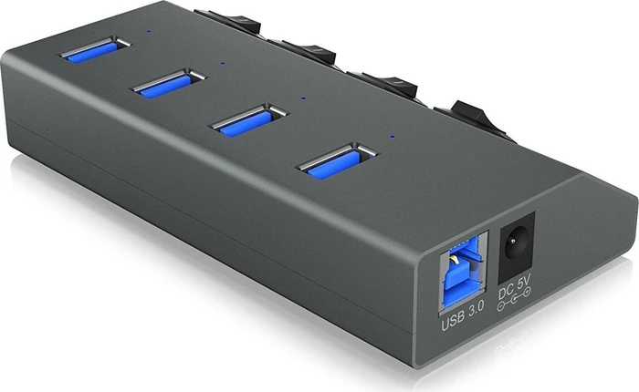 RaidSonic Icy Box IB-HUB1405 USB-Hub, 4x USB-A 3.0, USB-B 3.0 [Buchse]