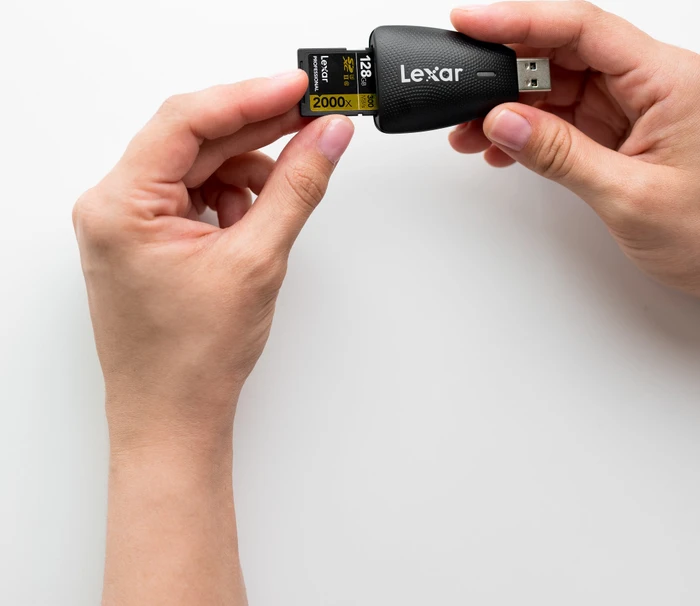 Lexar 2-in-1 USB 3.1 Multi-Kartenleser, USB-A 3.0 [Stecker]