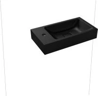 Kaldewei Cono 3073 Wandwaschtisch 55x30x10cm, ohne Hahnloch, schwarz