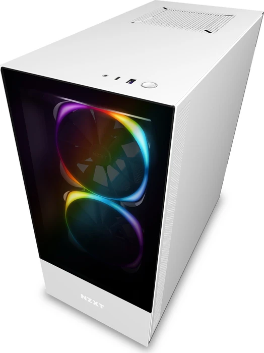 NZXT H510 Elite, weiß, Glasfenster