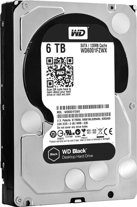 Western Digital WD_BLACK 6TB, 512e / 3.5" / SATA 6Gb/s