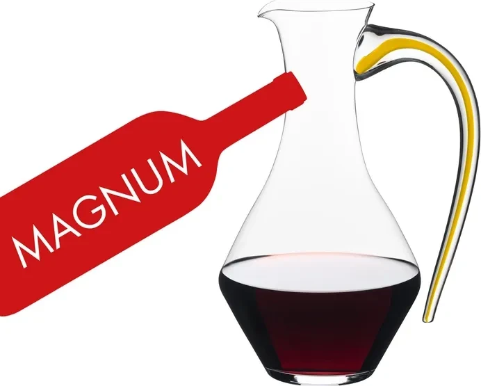 Riedel Fatto A Mano Cabernet Magnum Dekanter gelb