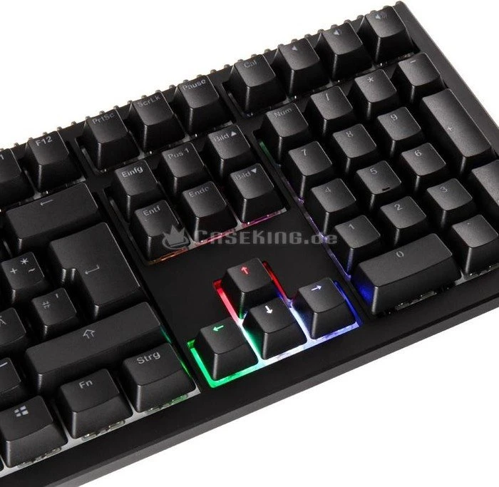 Ducky Shine 6 schwarz, LEDs RGB, MX RGB BROWN, USB, DE