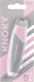 Pentel KNOKY 5mmx0m Korrekturroller grau, Blister