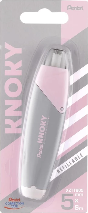 Pentel KNOKY 5mmx0m Korrekturroller grau, Blister