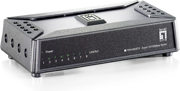 LevelOne FSW Desktop Switch, 8x RJ-45