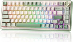 Yunzii B75 Pro, Matcha Green, beige, Cocoa Cream V2, USB/Bluetooth, US