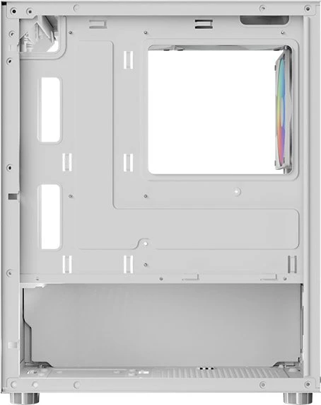 AeroCool CS-111 [V2] White, Glasfenster