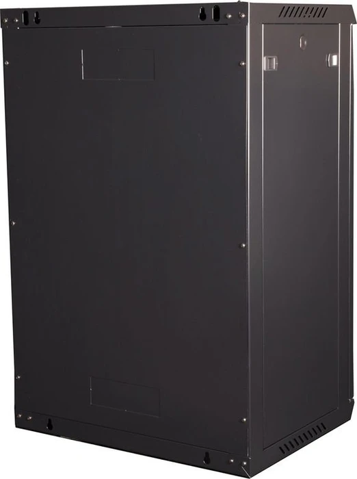 Roline / Secomp Value 19" Wandgehäuse 18HE, Flatpack, Sicherheitsglastür, IP20, RAL 9005, 450mm tief
