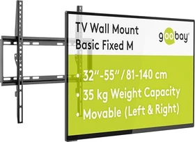 Wentronic Goobay TV-Wandhalterung Basic fixed M