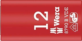 Wera 8790 B VDE Zyklop Außensechskant Steckschlüssel 3/8", 12x46mm