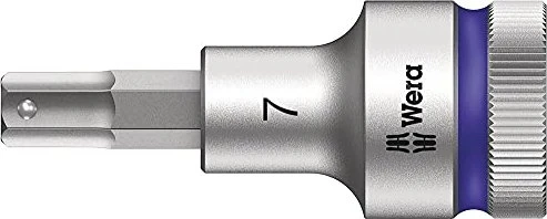 Wera 8740 C HF Zyklop Innensechskant Steckschlüssel 1/2", 7x60mm