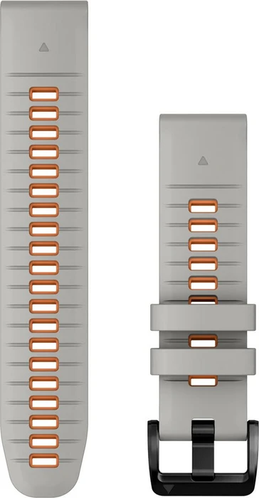 Garmin Ersatzarmband QuickFit 22 Silikon fog grey/ember orange