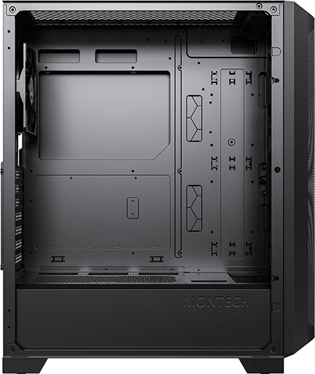 Montech Sky One Lite, schwarz, Glasfenster