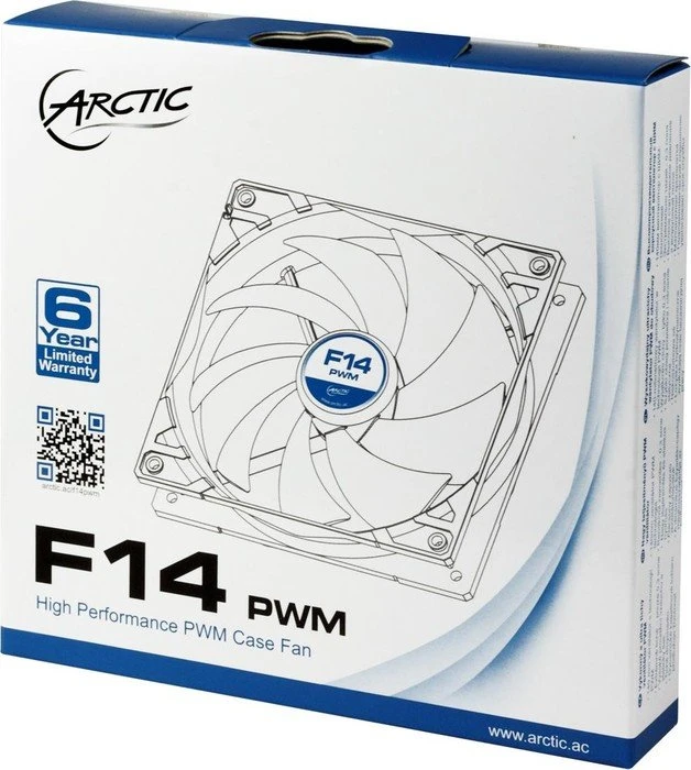 ARCTIC F14 PWM schwarz/weiß, 140mm