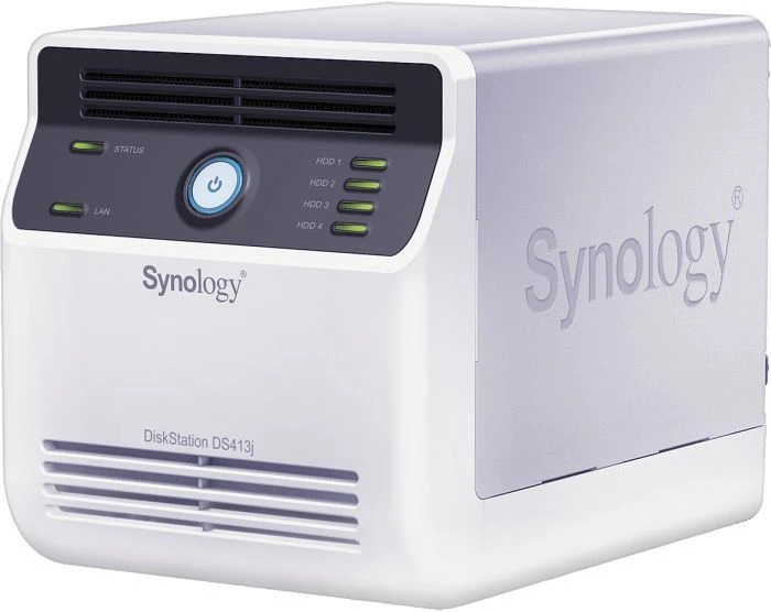 Synology DiskStation DS413j, 512MB RAM, 1x RJ-45 1000Base-T, 2x USB-A 2.0